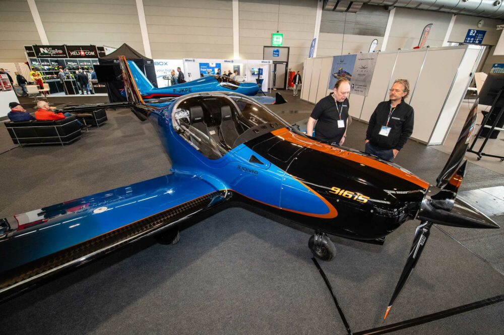 Who said the Swedes were serious people! This is the Blackwing BW650RG fitted with a 160hp Rotax 916iS. The retractable all-carbon fibre aircraft has a shorter wing than previous models and can cruise at 200kt. And it's a 600kg microlight!