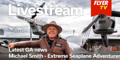 Michael Smith flying boat on Livestream