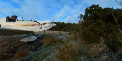 The SD-1 Minisport is still moving at a fair rate... a second later it's in the hedge. Image: Mike Wood