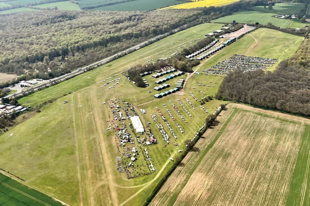 Popham Airfield, in the heart of the Green Belt